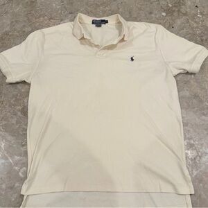 Ralph Lauren Men's Polo Shirt in Cream